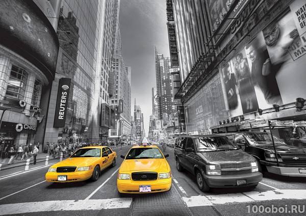 Фотообои на стену AG 1310 «Желтые такси»