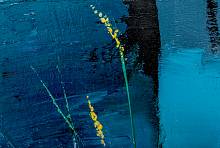 Фотообои HARMONY Decor HD4-137 Живопись Желтые цветы на синем фоне