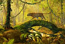 Фотообои HARMONY Decor HD4-222 Леопард в джунглях