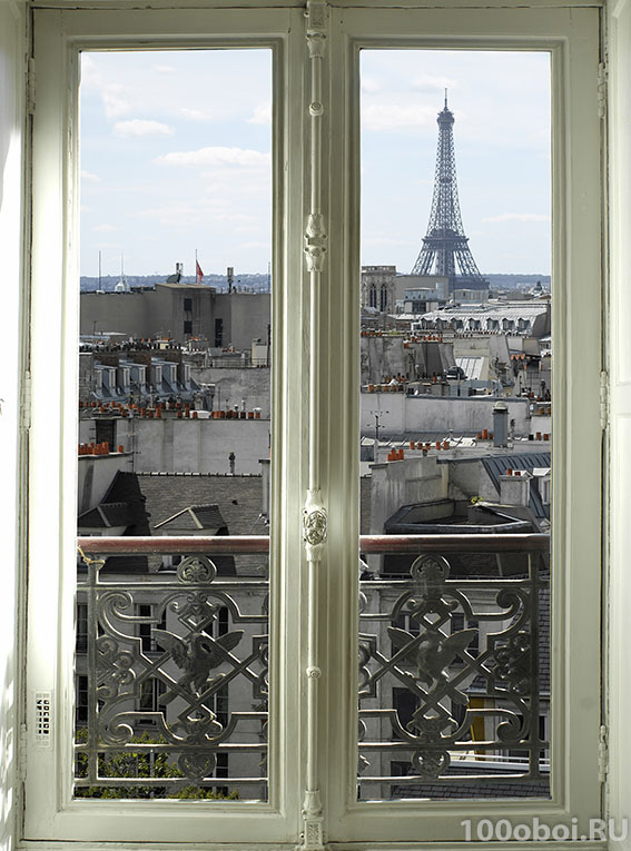 Фотообои на стену «Окно в Париж». Divino B1-062