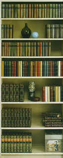 Фотообои на дверь «Книжная полка». Unilith 21095 Bookshelf