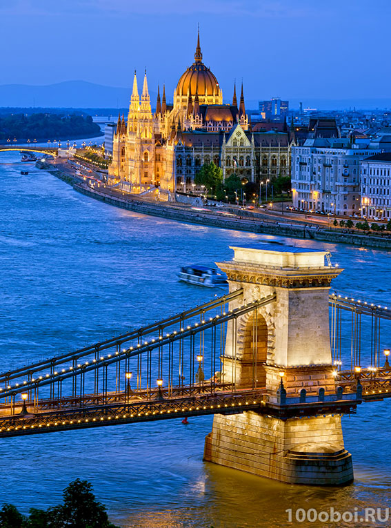 Фотообои на стену «Мост в Будапеште». Divino C1-204