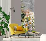 Фотообои HARMONY Decor HD1-033 Цветы на фактурной стене Кувшинки и лилии