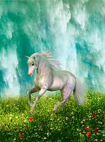 Фотообои HARMONY Decor HD2-173 Прекрасный белый конь