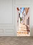 Самоклеющиеся фотообои на дверь HARMONY Decor HDD-075 Каменная лестница в итальянском городке
