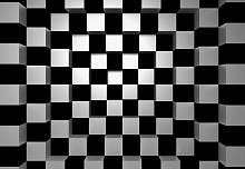 ФЛИЗЕЛИНОВЫЕ фотообои на стену «Черные и белые квадраты» WG 00968 Black+white squares