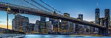 ФЛИЗЕЛИНОВЫЕ фотообои на стену «Нью-Йорк» WG 00863 Blue hour over new york