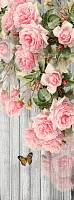 Фотообои HARMONY HD1-058 Розовые розы на деревянной стене