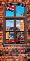 Самоклеющиеся фотообои на дверь HARMONY Decor HDD-165 Окно в Лондон