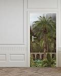Самоклеющиеся фотообои на дверь HARMONY Decor HDD-186 Тропики Терраса с пальмами