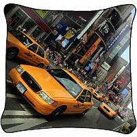 Декоративная фото подушка A2209 Такси