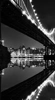 Фотообои на стену АнтиМаркер 1-А-125 Бруклинский мост. Черно-белое фото