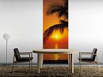Фотообои на дверь «Пальмы солнце пляж» Komar 2-1255 Palmy Beach Sunrise