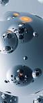 Фотообои на двери «Серебренные шары» WG 00518 Silver Satellites