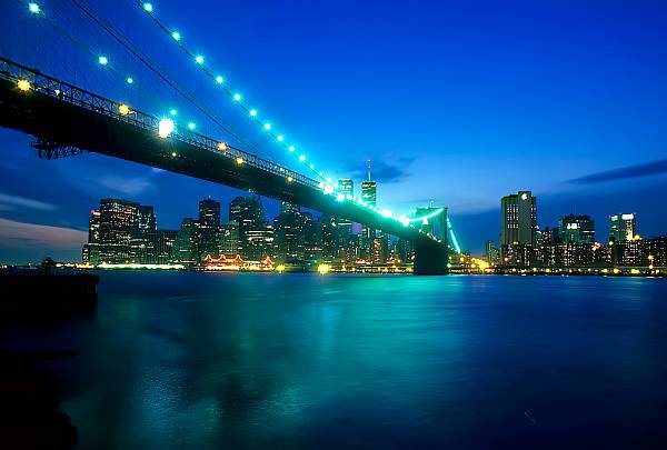 Фотообои URBAN Design UD21-17 Нью Йорк Бруклинский мост на закате