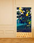 Самоклеющиеся фотообои на дверь HARMONY Decor HDD-189 Картина маслом Летний балкон с лимонами