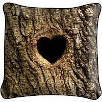 Декоративная фото подушка A1881 Сердце в дереве