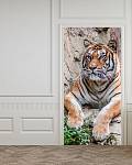 Самоклеющиеся фотообои на дверь HARMONY Decor HDD-179 Отдыхающий тигр