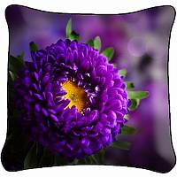 Декоративная фото подушка A2354 Фиолетовый цветок 3