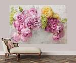 Фотообои HARMONY Decor HD21-13 Акварельные розы на фреске