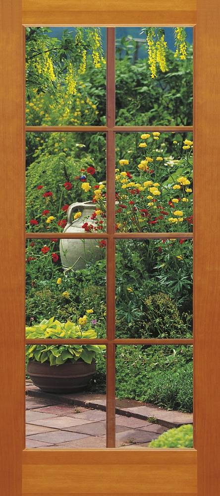 Фотообои на дверь «Окошко в сад» Komar 2-1200 French Window