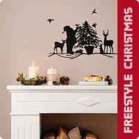Наклейки на стену «Рождественская сказка». Komar 17033 Christmas Mystery