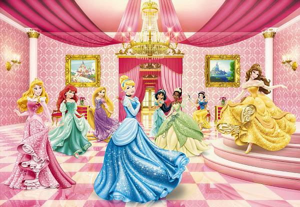Детские фотообои на стену «Принцессы Бальная комната» Komar 8-476 Princess Ballroom