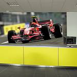 Фотообои на стену АнтиМаркер 2-А-207 Формула 1. Гоночная машина на скорости.