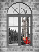 Фотообои HARMONY HD21-48 Окно в Лондон в серых тонах