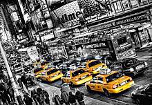 Фотообои на стену «Город Очередь такси» WG 00116 Cabs Queue