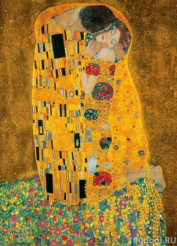 Фотообои на стену «Густав Климт Поцелуй» WG 00411 Gustav Klimt The Kiss