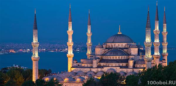 Фотообои на стену «Стамбул Голубая мечеть». Divino C1-339