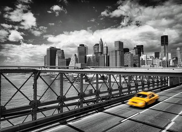 Фотообои на стену «Такси в Бруклин». Komar 4-929 Taxi to Brooklyn