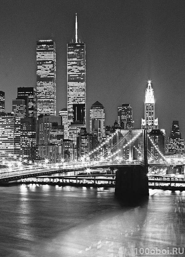 Фотообои на стену «Бруклинский мост». WG 00417 Brooklyn Bridge