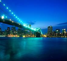 Фотообои URBAN Design UD3-120 Нью Йорк Бруклинский мост на закате