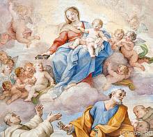 Фотообои на стену «Пресвятая Дева Мария фреска». Divino C1-045