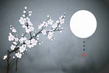 Фотообои URBAN Design UD4-182 Японская живопись Лунная ночь
