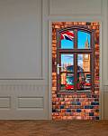 Самоклеющиеся фотообои на дверь HARMONY Decor HDD-165 Окно в Лондон