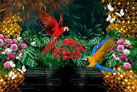 Фотообои HARMONY Decor HD4-211 Разноцветные попугаи