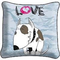Декоративная фото подушка A2082 Собака и любовь